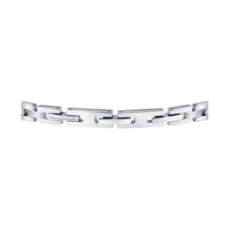 Bracciale Maserati Iconic Acciaio e Zirconi Neri JM224AVD41
