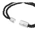 Bracciale Breil Magnetica Doppio Filo Con Cristalli Neri TJ3687