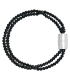 Bracciale Breil Magnetica Doppio Filo Con Cristalli Neri TJ3687