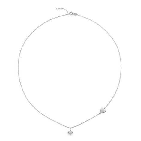 Collana Le Bebé Per Sempre Oro Bianco 18kt Diamante 0,15ct LBB263