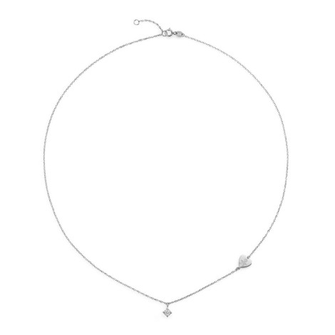 Collana Le Bebé Per Sempre Oro Bianco 18kt Diamante 0,07ct LBB260
