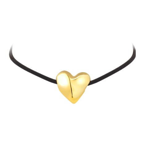 Collana Chocker Breil Cuore Acciaio Dorato TJ3690