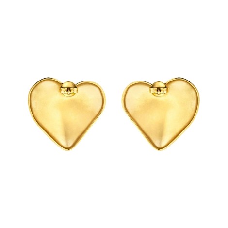 Orecchini Lobo Breil Cuore Acciaio Dorato TJ3692