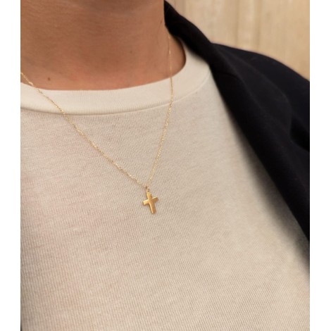 Collana Croce Pendente Oro Giallo  9GAG52087