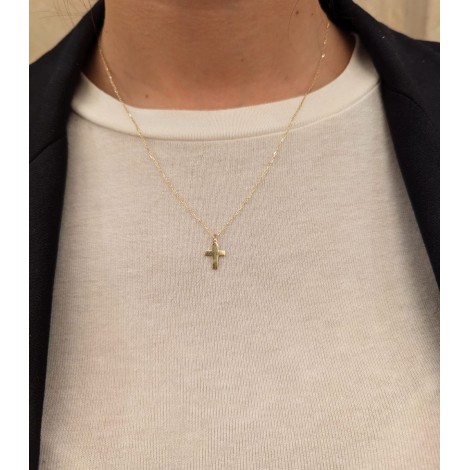 Collana Croce Pendente Oro Giallo  9GAG52087