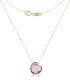 Collana Cuore Oro Giallo 9kt Ametista 9V/9GAG53119