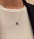 Collana Cuore Oro Giallo 9kt Ametista 9V/9GAG53119