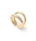 Anello Unoaerre Line Doppio Filo Bronzo Dorato