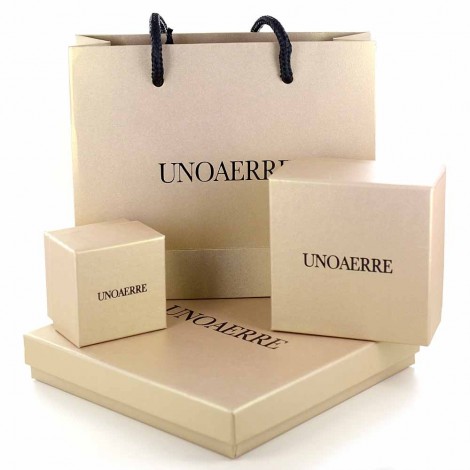 Collana Unoaerre Bronzo Rosé con sfere nere EXH4664