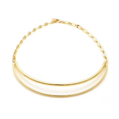 Collana Unoaerre Bronzo Dorato Semirigido
