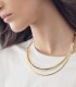 Collana Unoaerre Line Bronzo Dorato Semirigido