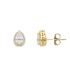 Orecchini Goccia Oro Giallo 9kt Zirconi