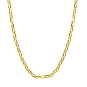 Collana Paper Clip Ovale Oro Giallo 9kt