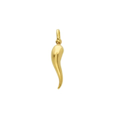 Ciondolo Corno Oro Giallo 9Kt