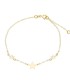 Bracciale Tre Stelle Oro Giallo 9k