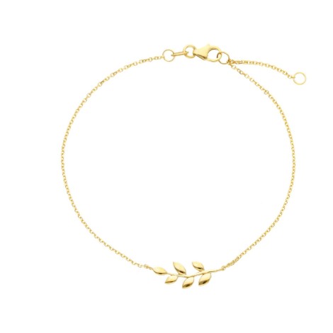 Bracciale Foglia Centrale Oro Giallo 9kt