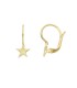 Orecchini Pendente Stella Oro Giallo 9kt