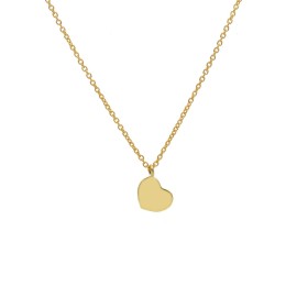 Collana Pendente Cuore Oro Giallo 9Kt