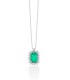 Collana Miluna Oro Bianco 18kt Smeraldo CLD4560
