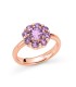 Anello Miluna Fiore Argento Rosé E Ametista LID3853