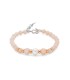 Bracciale Miluna Argento e Giada Rosa PBR3556