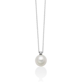 Collana Perla Miluna Oro Bianco 9kt Diamante PCL6531X