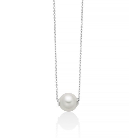 Collana Perla Miluna Oro Bianco 9kt PCL6460BX