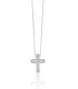 Collana Croce Miluna Oro Bianco 18kt Diamante CLD4710
