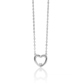 Collana Cuore Miluna Oro Bianco 18kt e Diamanti CLD4558
