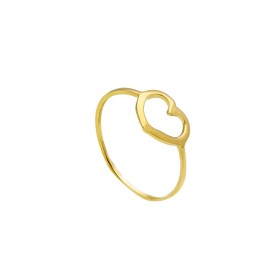 Anello Cuore Silhouette Oro Giallo 18kt