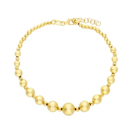 Bracciale Sfere a Scalare Oro Giallo 18kt