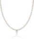 Collana Miluna Oro Bianco 18kt Filo Di Perle Diamanti PCL6601