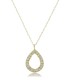 Collana Goccia Oro Giallo 9kt Zirconi