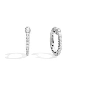 Orecchini Recarlo Anniversary Glam Cerchio Oro Bianco Diamanti E01CE016/G