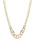 Collana Ovali Intrecciati Tre Ori 18kt