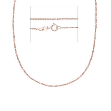 Collana Rolò Oro Rosa 9kt