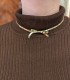 Collana Fiocchetto Argento Dorata