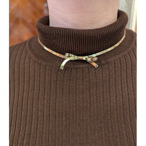 Collana Fiocchetto Argento Dorata