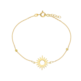 Bracciale Sole Passante Oro Giallo 18kt