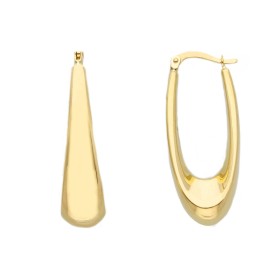 Orecchini Ovali Oro Giallo