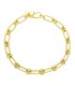 Bracciale Maglia Alternata Oro Giallo 9kt