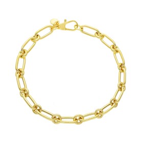 Bracciale Maglia Alternata Oro Giallo 9kt
