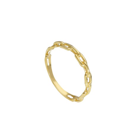 Anello Maglia Sottile Oro Giallo 9kt
