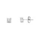 Orecchini Punto Luce Oro Bianco 9kt Quadrati