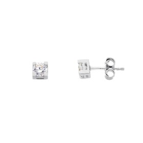 Orecchini Punto Luce Oro Bianco 9kt Quadrati