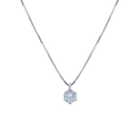 Collana Punto Luce Sei Griffe Oro Bianco 9kt