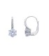 Orecchini Oro Bianco 9kt Zirconi