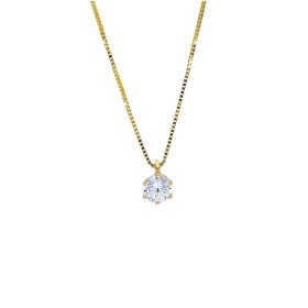 Collana Punto Luce Sei Griffe Oro Giallo 9kt