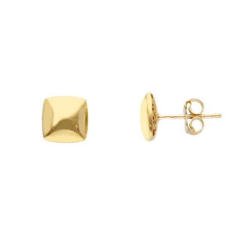 Orecchini Lobo Quadrato Oro Giallo 9kt