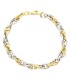 Bracciale Mini Cerchietti Intrecciati Due Ori 18kt